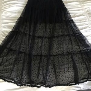 Full Mesh Maxi Skirt